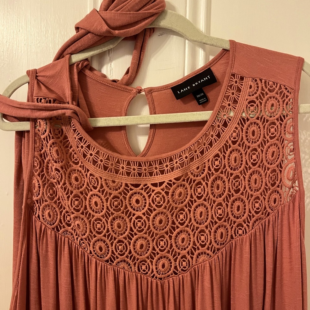 Lane Bryant 26/28 Maxi Dress With Belt